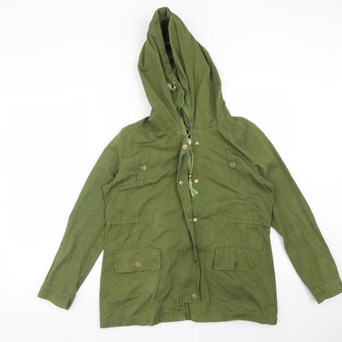 LUMINEUX Womens Green   Overcoat Coat Size M