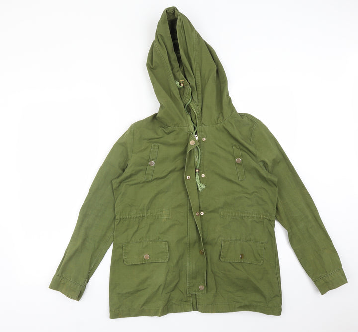 LUMINEUX Womens Green   Overcoat Coat Size M