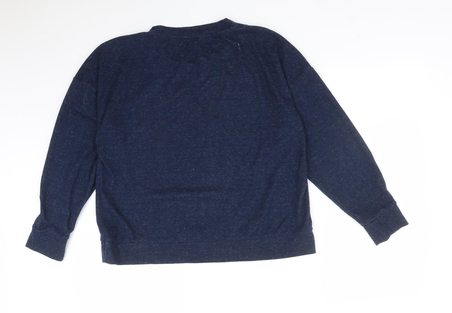 M&S Womens Blue  Viscose Pullover Sweatshirt Size 16   - VOILA