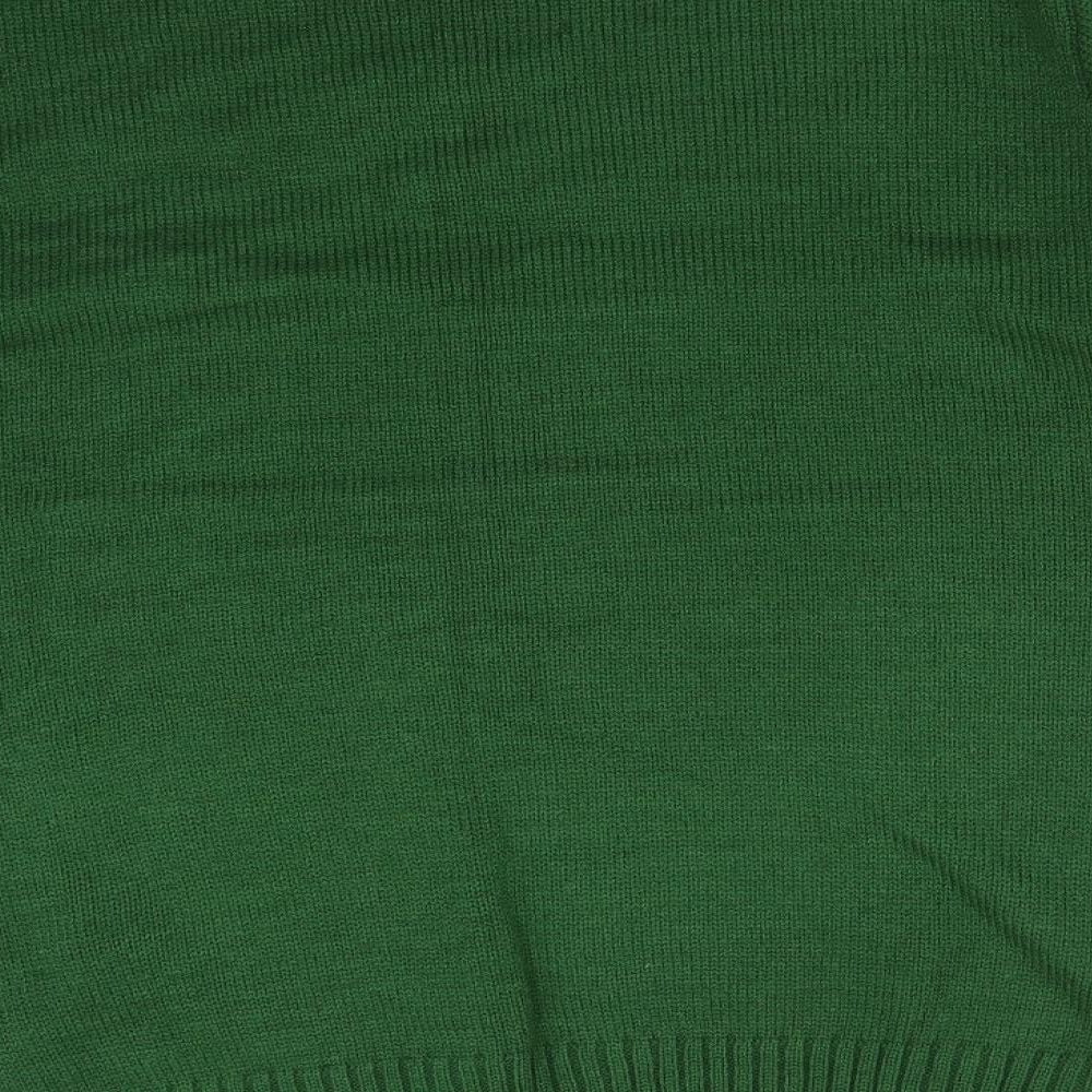 HAVE A JOLLY CHRISTMAS Mens Green Fair Isle Acrylic Pullover Sweatshirt Size XL   - CHRISTMAS PUDDING