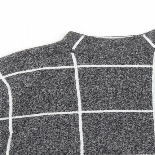 Atmosphere Womens Multicoloured Check Polyester Pullover Sweatshirt Size M