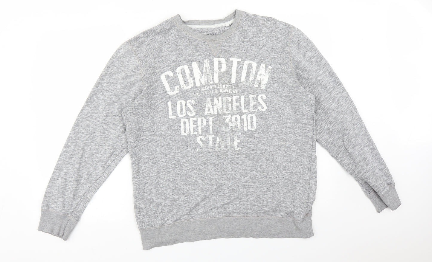Officers Club Womens Grey   Pullover Sweatshirt Size L   - COMPTON LOS ANGELES DEPT 3810 STATE