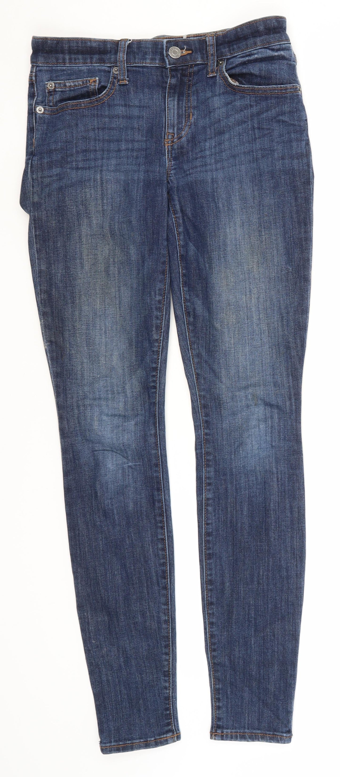 Gap Womens Blue  Cotton Skinny Jeans Size 26 in L30 in Regular