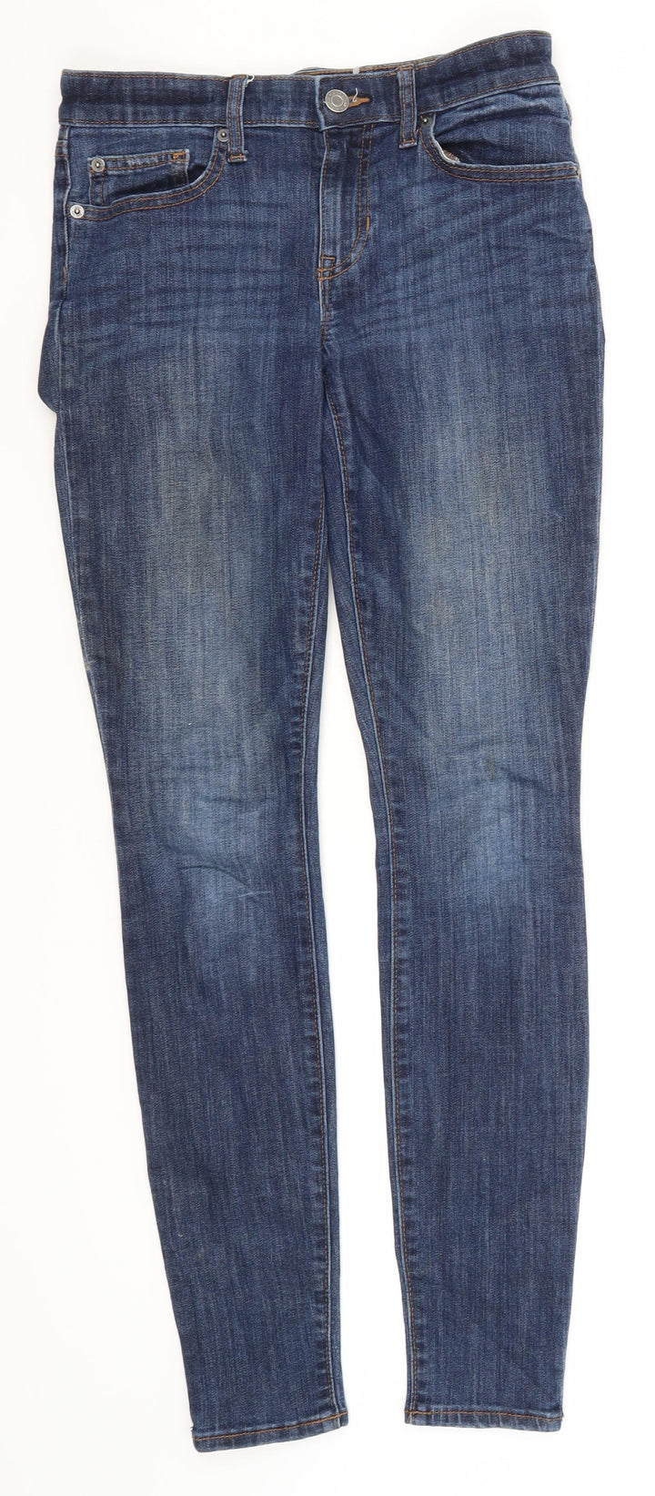 Gap Womens Blue Cotton Skinny Jeans Size 26 in L30 in Regular