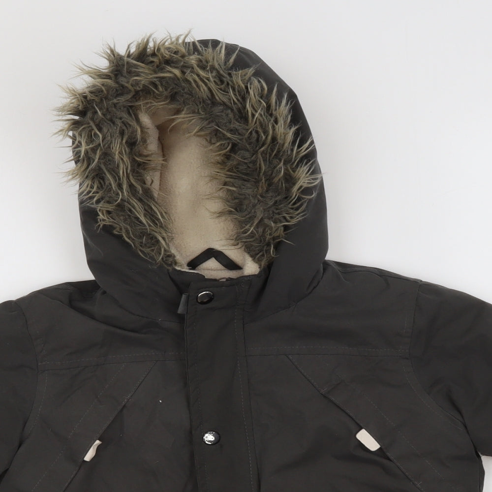 PEP&Co Boys Brown   Parka Jacket Size 6-7 Years