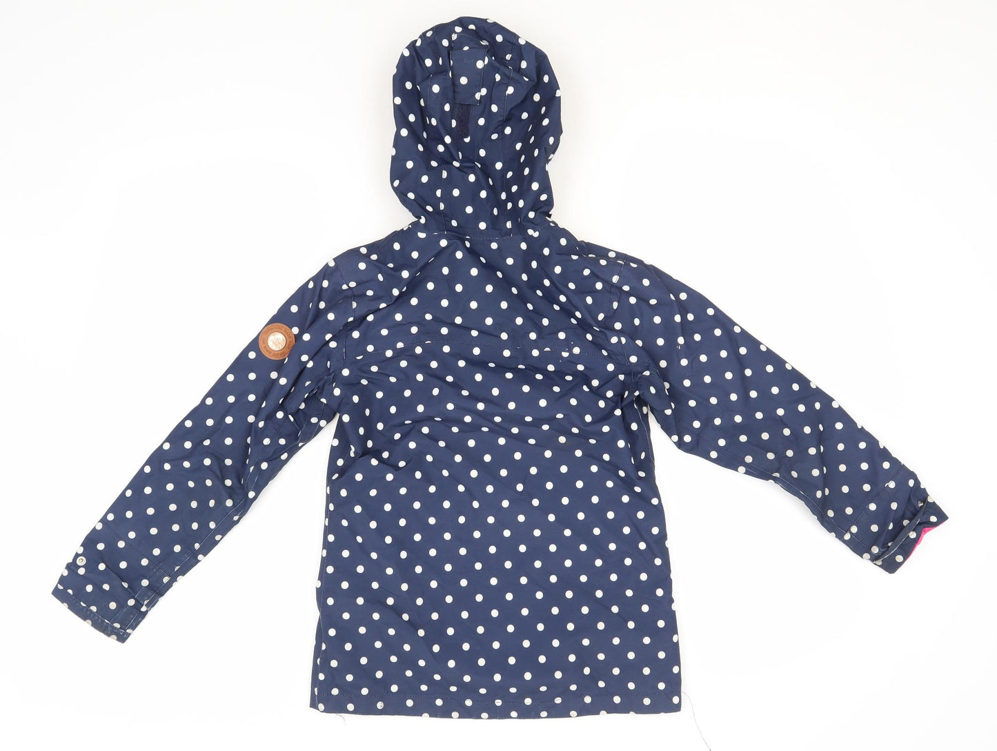 Gelert Girls Blue Polka Dot  Rain Coat Coat Size 7-8 Years