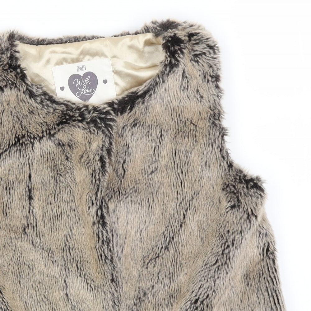 F&F Girls Brown   Jacket  Size 6-7 Years