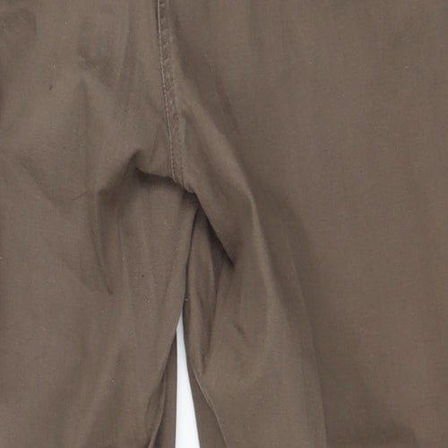 Preworn Womens Brown  Cotton Trousers  Size 18 L27 in Regular
