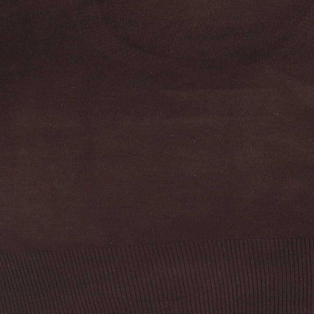 F&F Womens Brown Round Neck  Acrylic Pullover Jumper Size 16