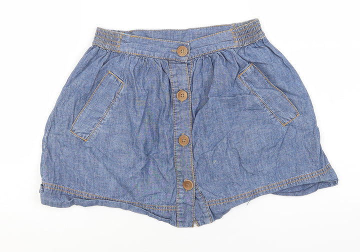 Preworn Womens Blue   A-Line Skirt