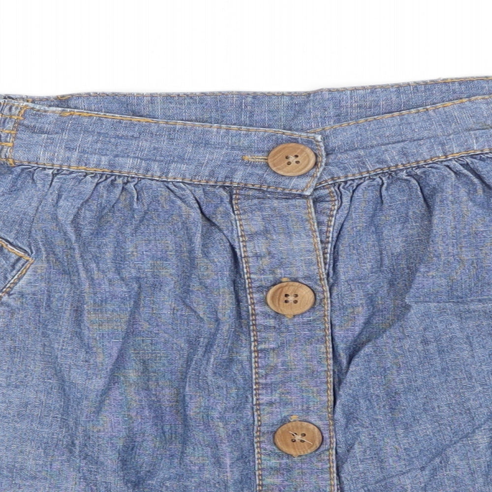 Preworn Womens Blue   A-Line Skirt