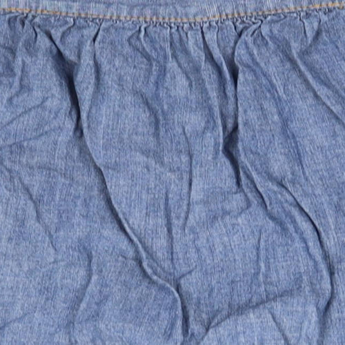Preworn Womens Blue   A-Line Skirt