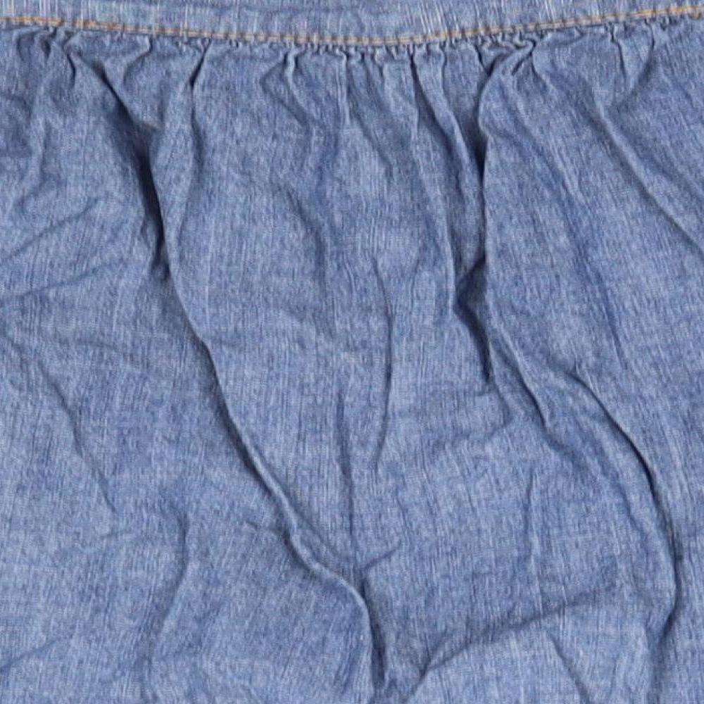 Preworn Womens Blue   A-Line Skirt
