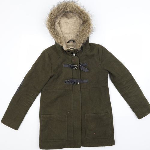 Miss Selfridge Womens Brown   Parka Coat Size 6