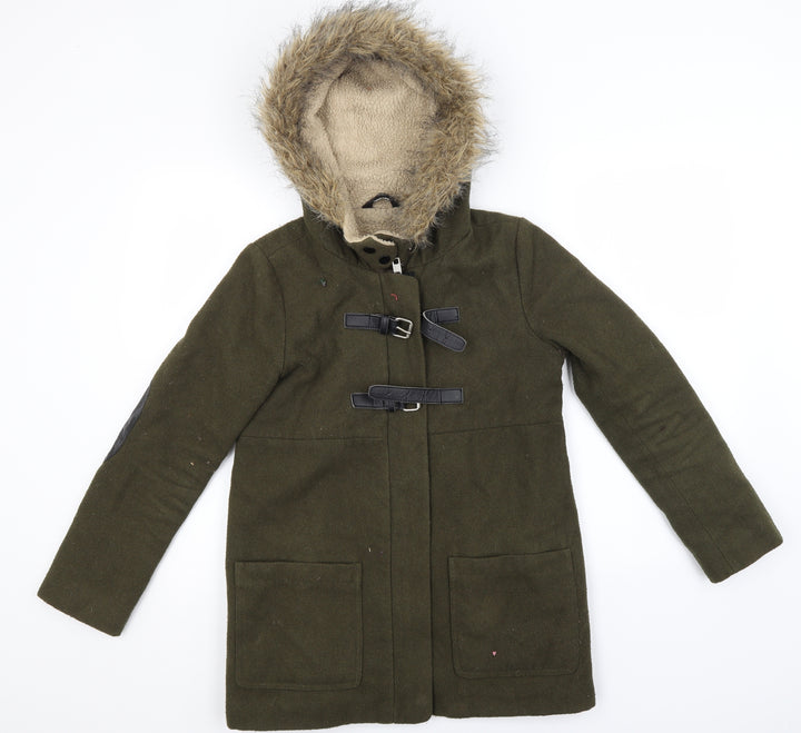 Miss Selfridge Womens Brown   Parka Coat Size 6