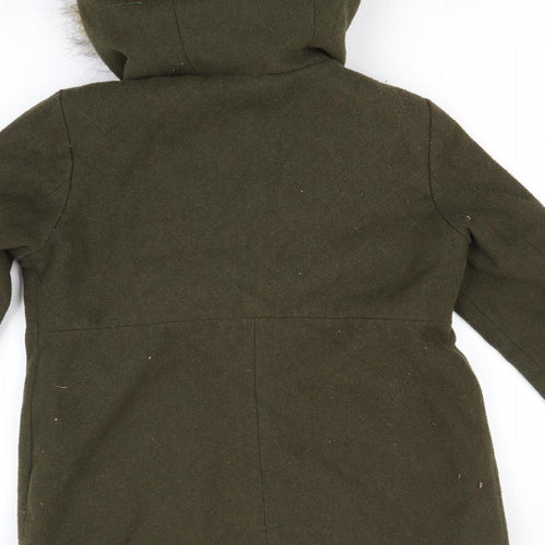 Miss Selfridge Womens Brown   Parka Coat Size 6