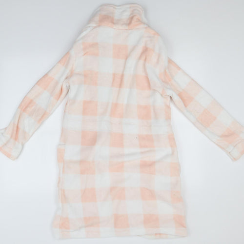 Peanuts Womens White Check Polyester  Gown Size M   - Snoopy
