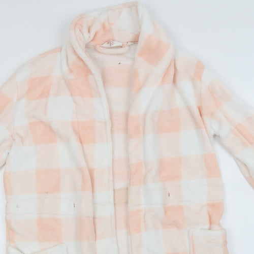 Peanuts Womens White Check Polyester  Gown Size M   - Snoopy