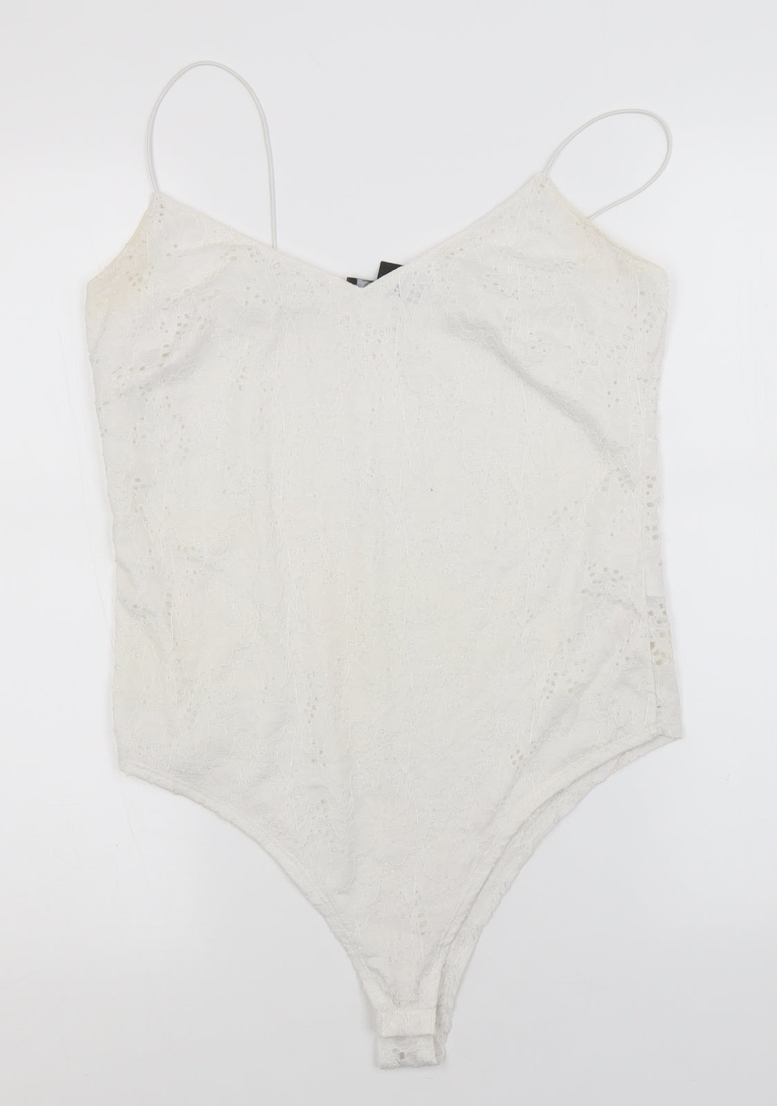Primark Womens White  Polyamide Leotard One-Piece Size 12