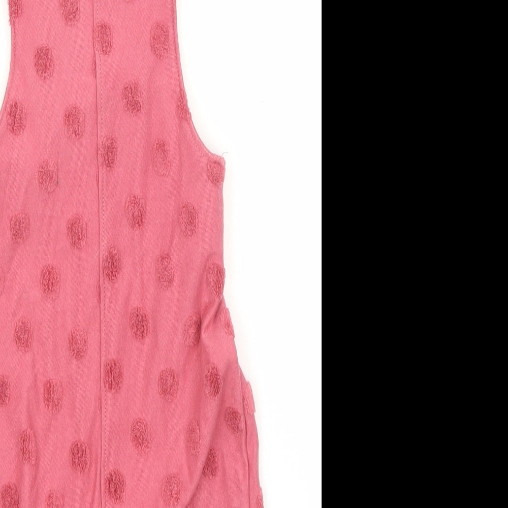 F&F Baby Pink  Cotton Dungaree One-Piece Size 6-9 Months