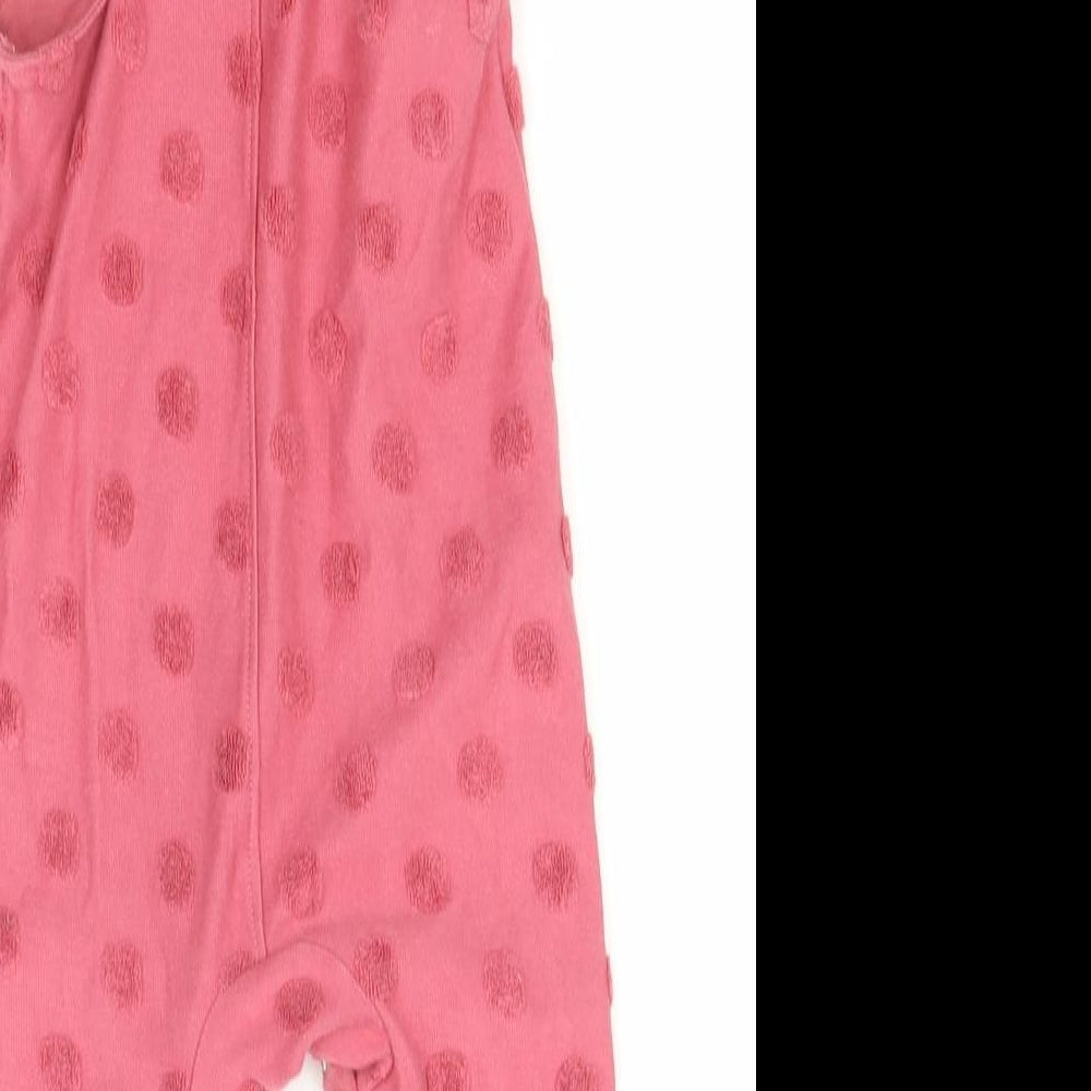 F&F Baby Pink  Cotton Dungaree One-Piece Size 6-9 Months