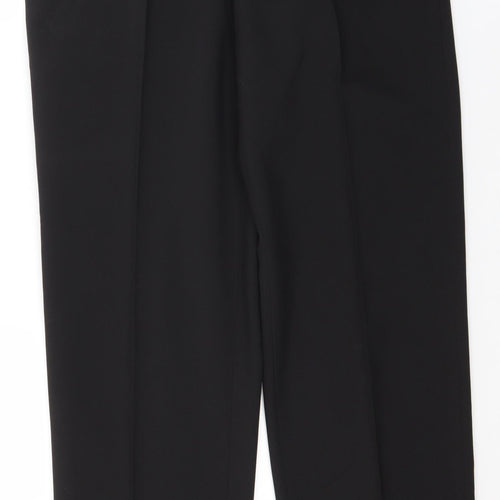 Matalan Mens Black  Polyester Trousers  Size 34 in L33 in Regular