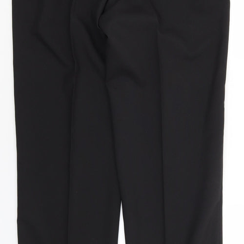 Matalan Mens Black  Polyester Trousers  Size 34 in L33 in Regular