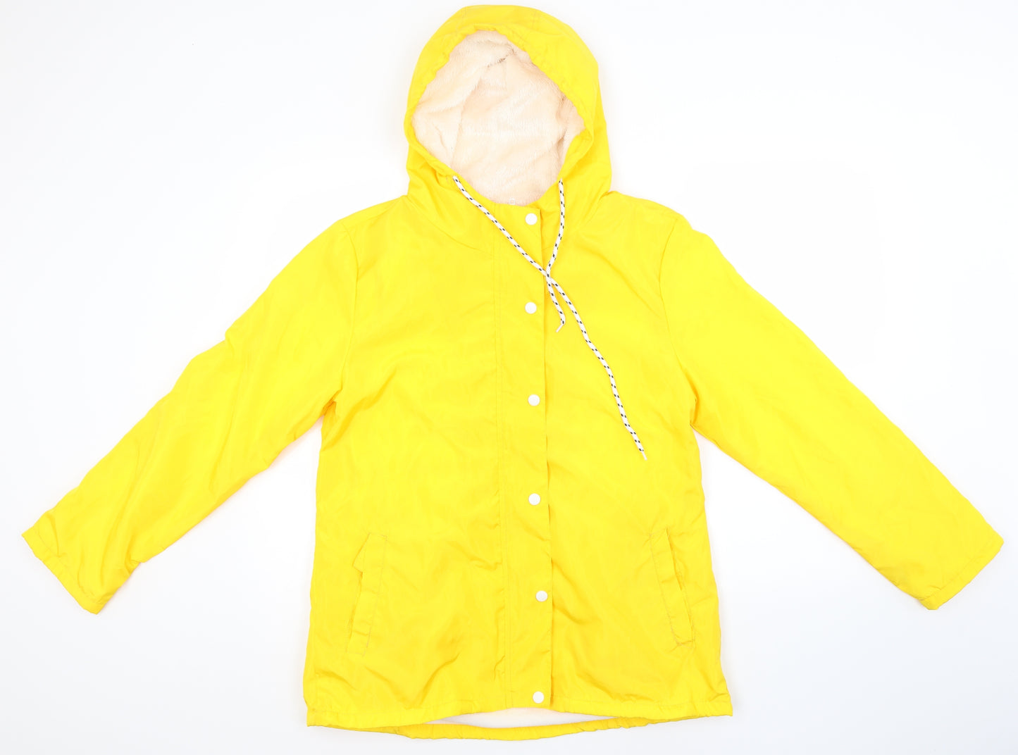 Preworn Womens Yellow   Rain Coat Coat Size XL