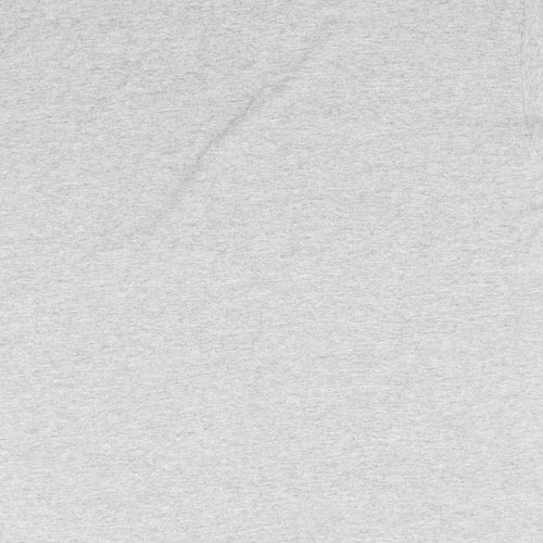 Gildan Mens Grey  Cotton  T-Shirt Size L Round Neck  - York England