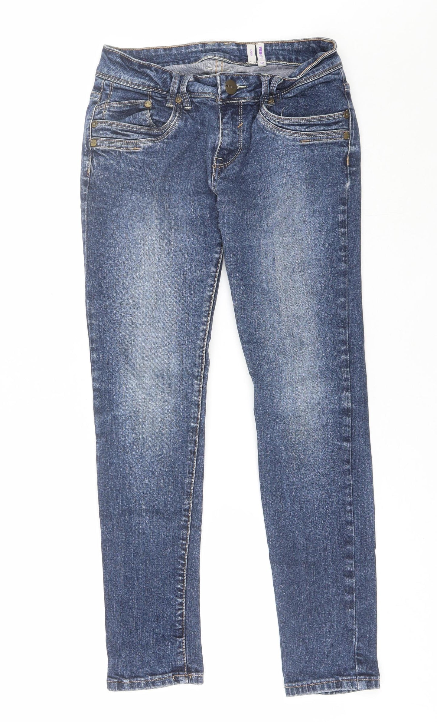 Yes Yes Womens Blue  Cotton Skinny Jeans Size 10 L25 in Regular