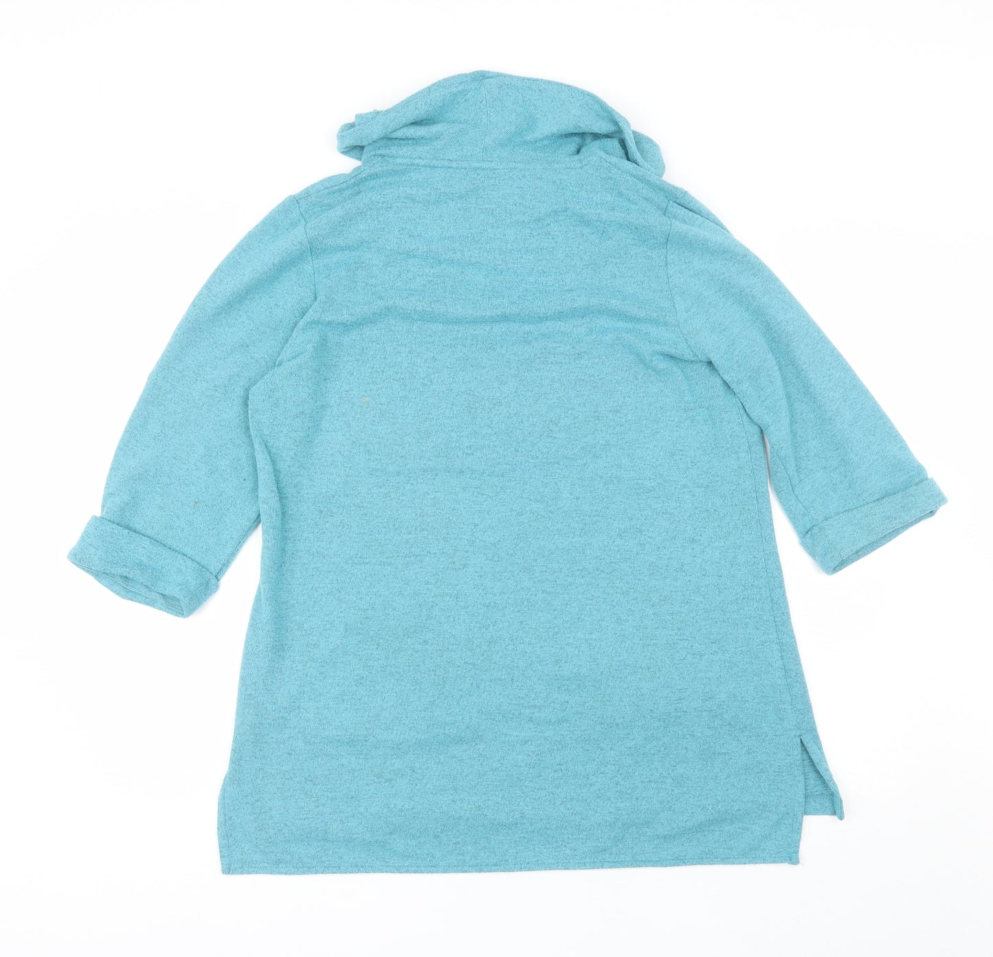 Tigi Womens Blue Roll Neck  Polyester Pullover Jumper Size 14