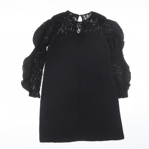 New Look Womens Black  Polyester Shift  Size 6  Round Neck