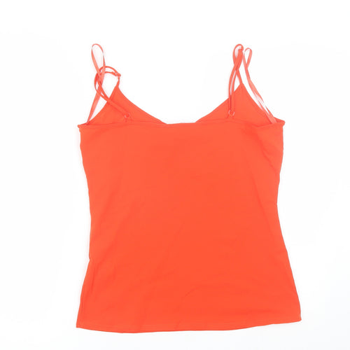 Red Herring Womens Red  Nylon Camisole Tank Size 14 Round Neck