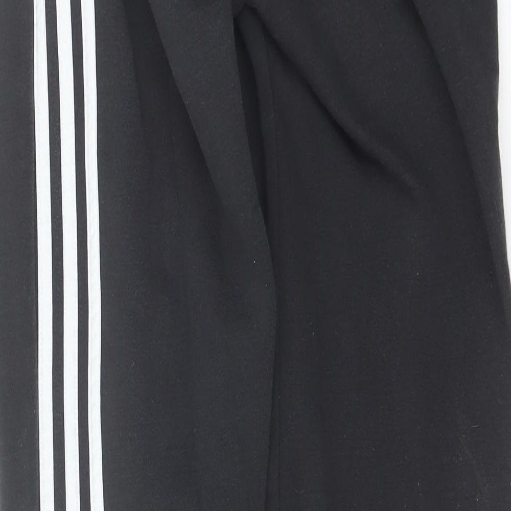 adidas Womens Black  Cotton Sweatpants Trousers Size S L27 in Regular