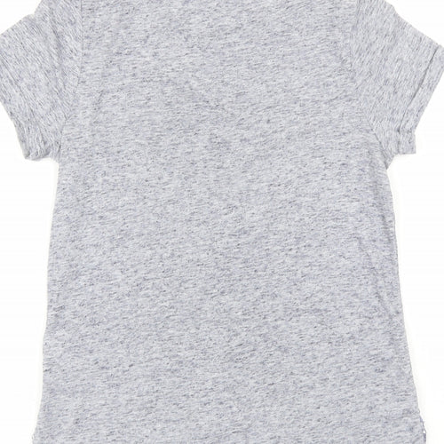 NEXT Womens Blue  Polyester Basic T-Shirt Size 6 Round Neck