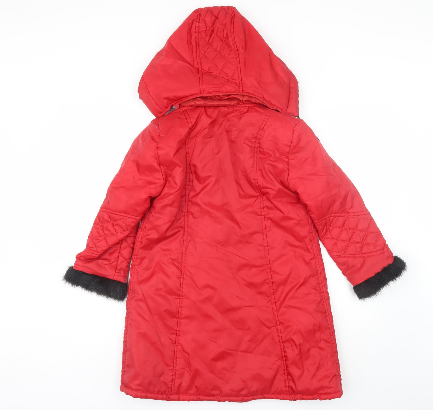 Sati Womens Red   Parka Jacket Size 8