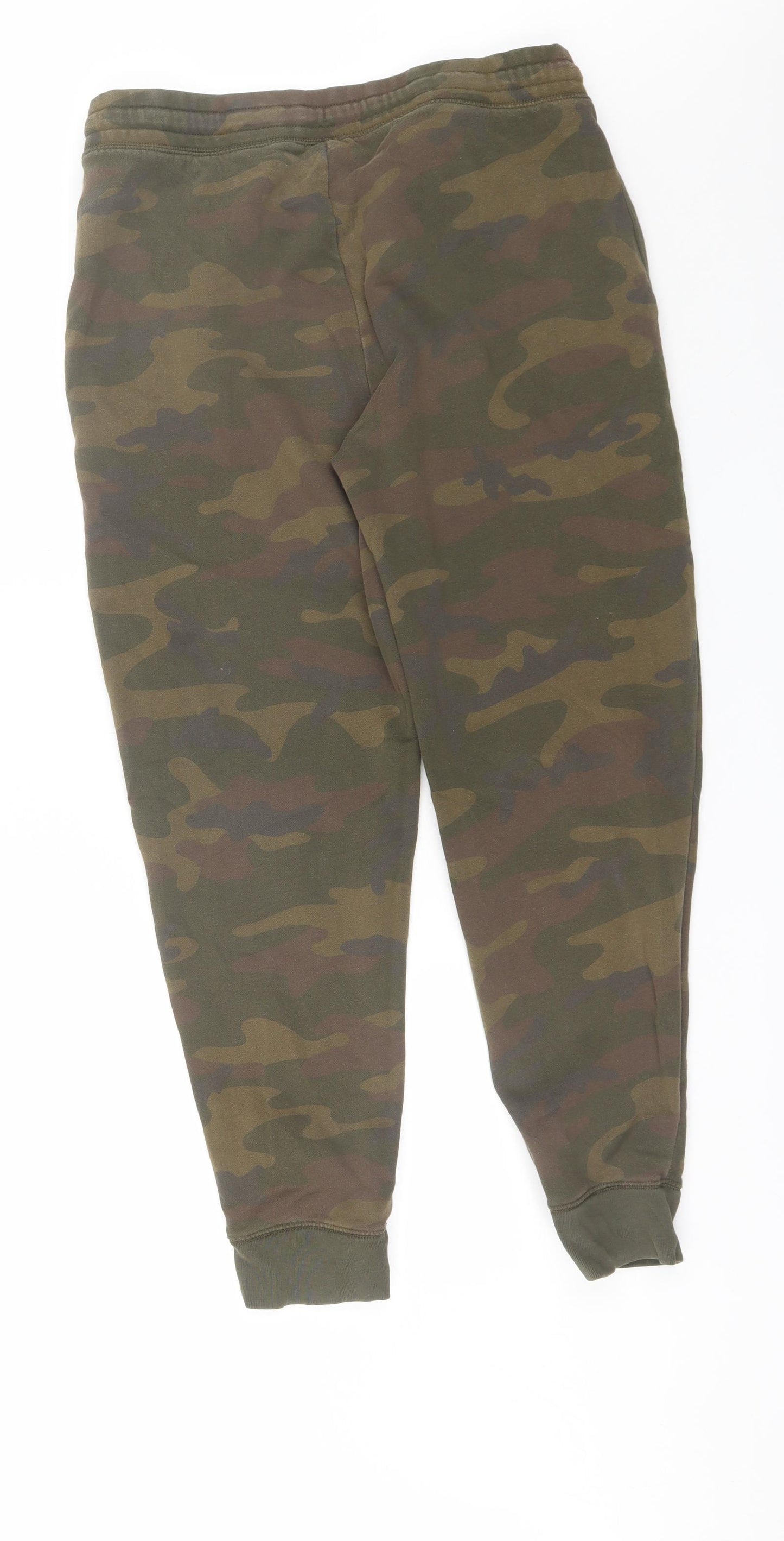 Gap Mens Green Camouflage Cotton Sweatpants Trousers Size L L27 in Regular