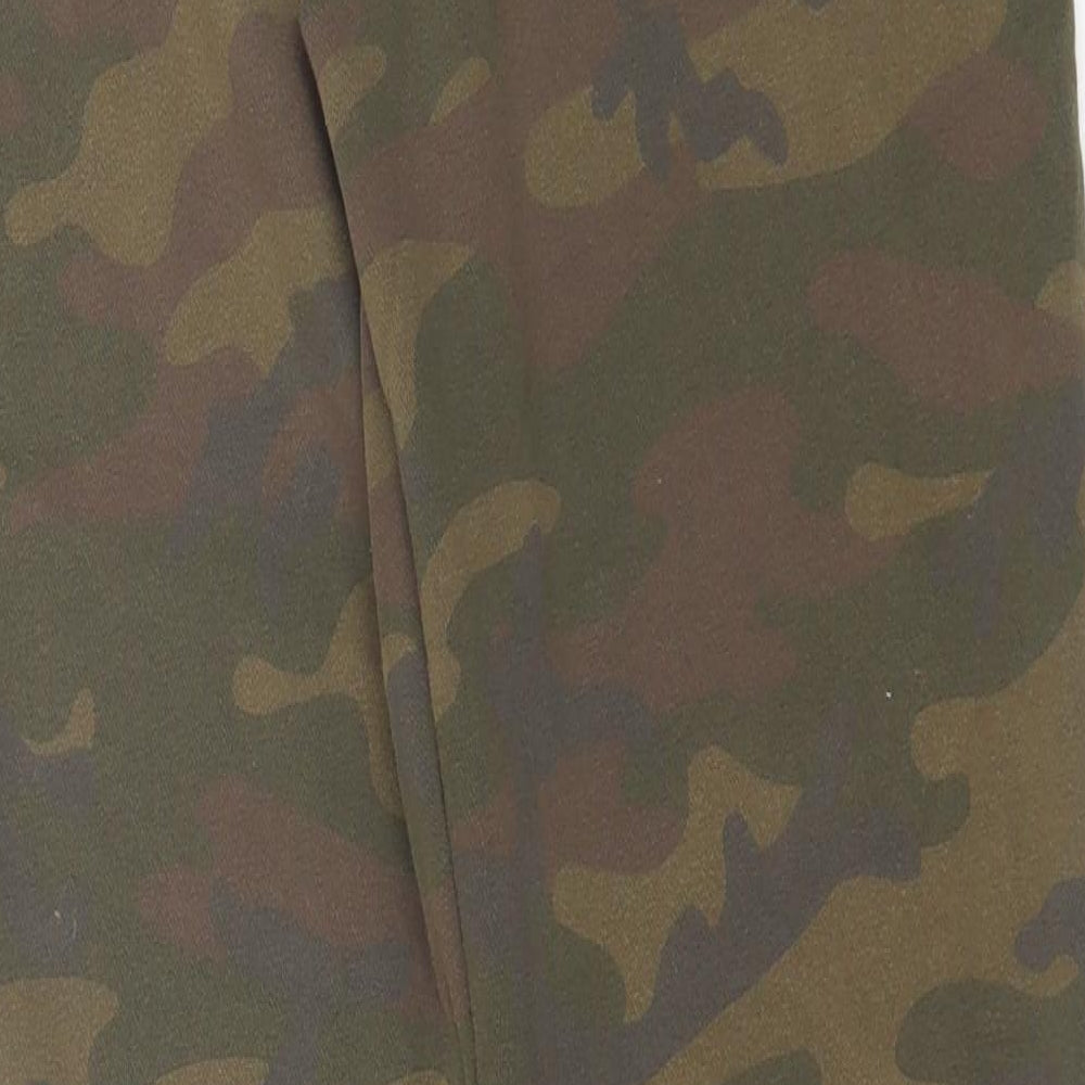 Gap Mens Green Camouflage Cotton Sweatpants Trousers Size L L27 in Regular