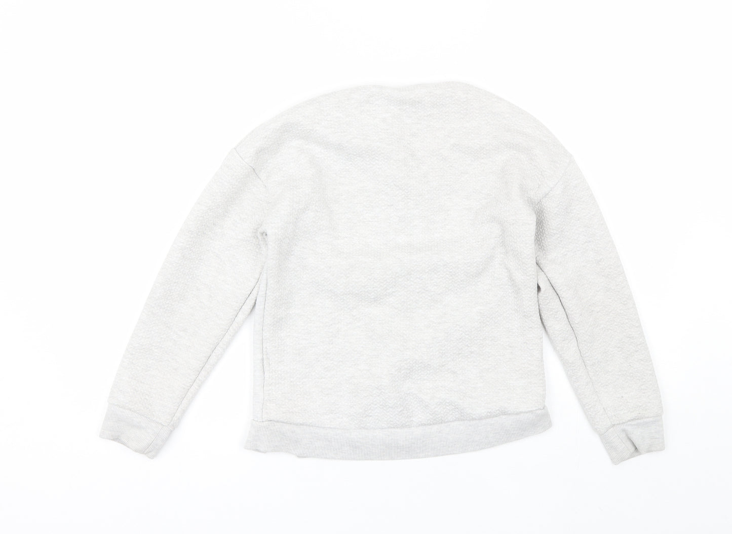Primark Boys Grey Round Neck  Polyester Pullover Jumper Size 9-10 Years