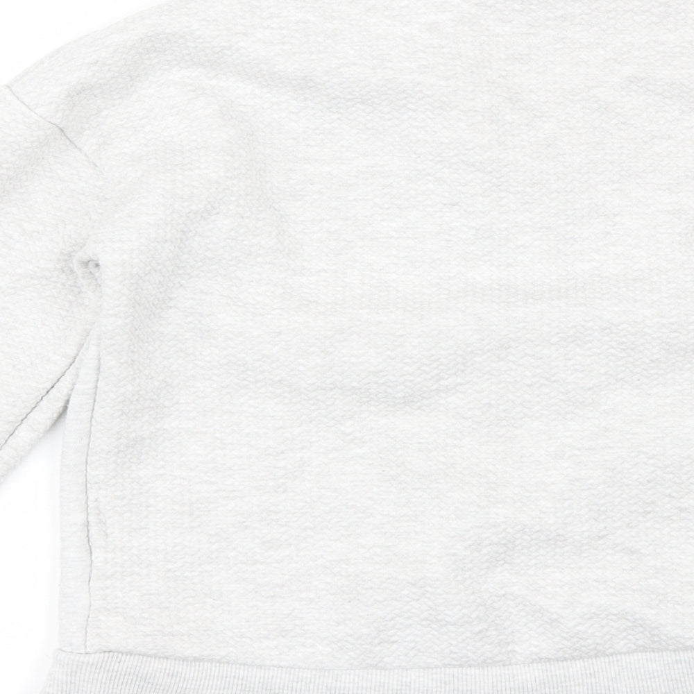 Primark Boys Grey Round Neck  Polyester Pullover Jumper Size 9-10 Years