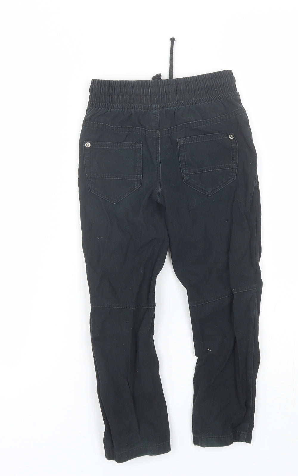 George Boys Black  Cotton Jogger Trousers Size 4-5 Years  Regular