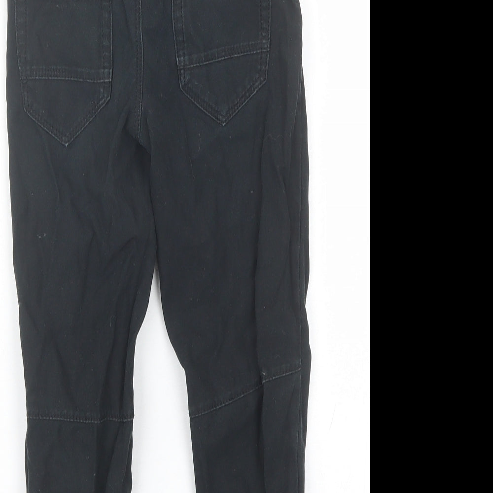 George Boys Black  Cotton Jogger Trousers Size 4-5 Years  Regular