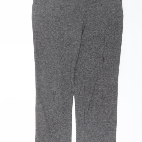 Marks and Spencer Womens Grey  Polyester Trousers  Size 10 L28 in Regular