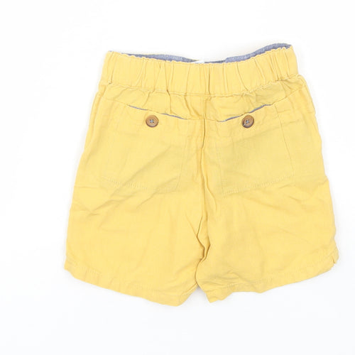 Preworn Baby Yellow  Cotton Cropped Trousers Size 18-24 Months