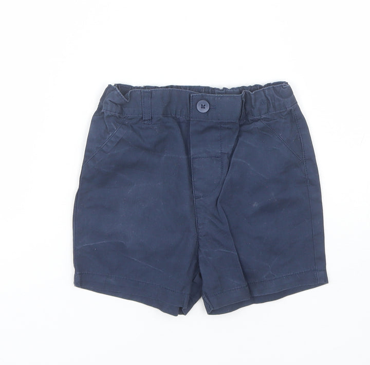 Primark Baby Blue  Cotton Cropped Trousers Size 18-24 Months