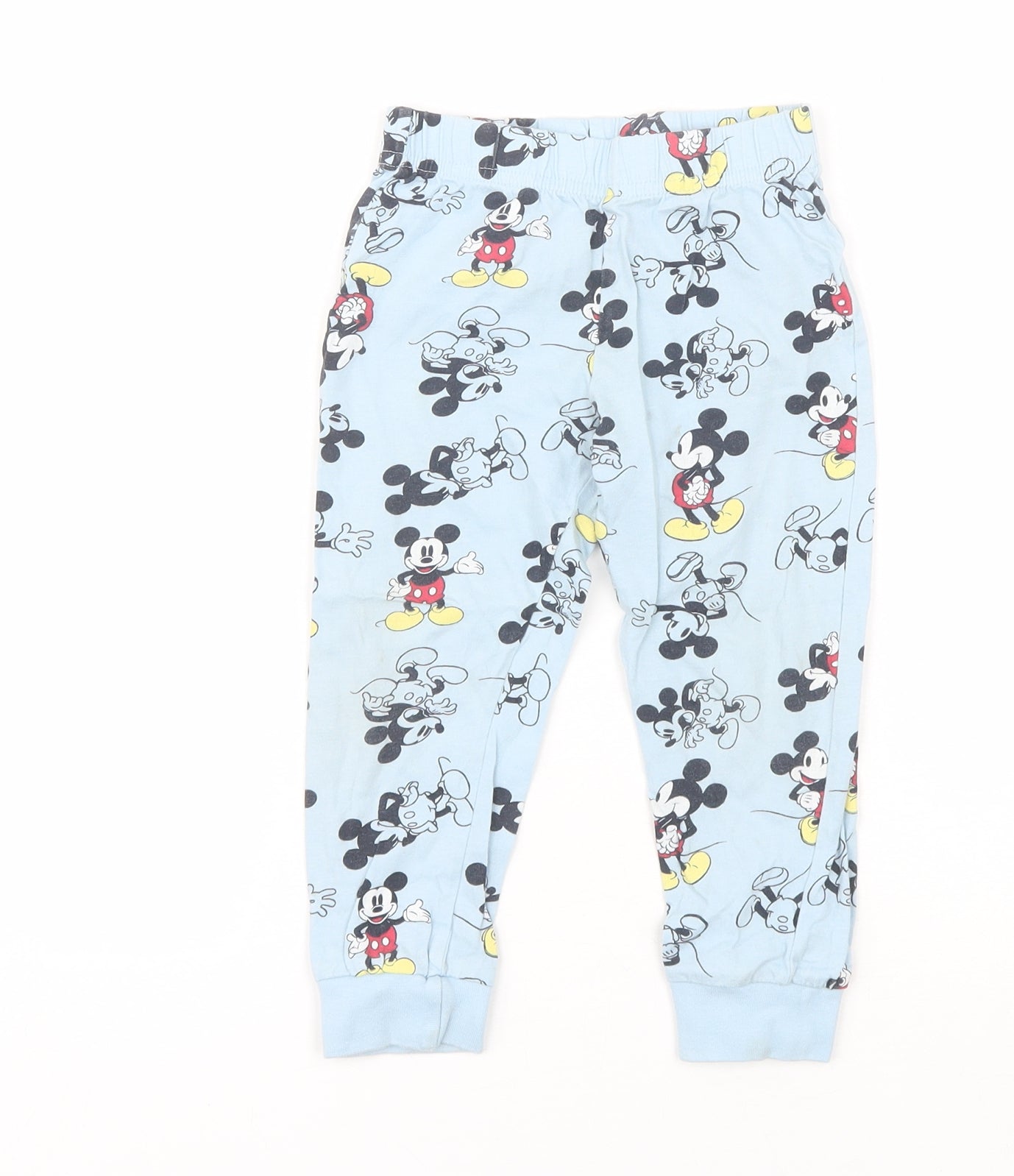 Primark Boys Blue  Cotton  Pyjama Pants Size 2-3 Years   - Mickey mouse