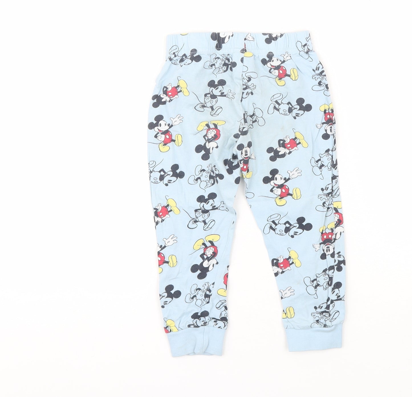 Primark Boys Blue  Cotton  Pyjama Pants Size 2-3 Years   - Mickey mouse