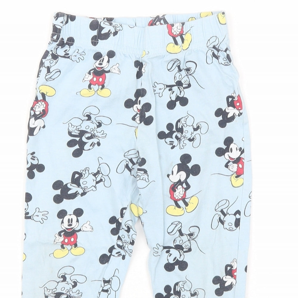 Primark Boys Blue  Cotton  Pyjama Pants Size 2-3 Years   - Mickey mouse
