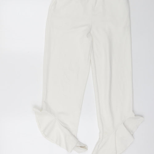 Cherry Koko Womens White  Polyester Bloomer Trousers Size M L20 in Regular