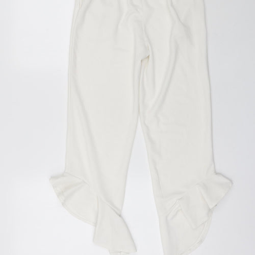 Cherry Koko Womens White  Polyester Bloomer Trousers Size M L20 in Regular
